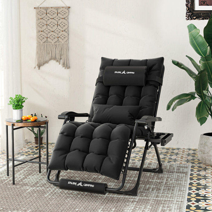 Freeport Park® Briella Folding Zero Gravity Chair with Cushions